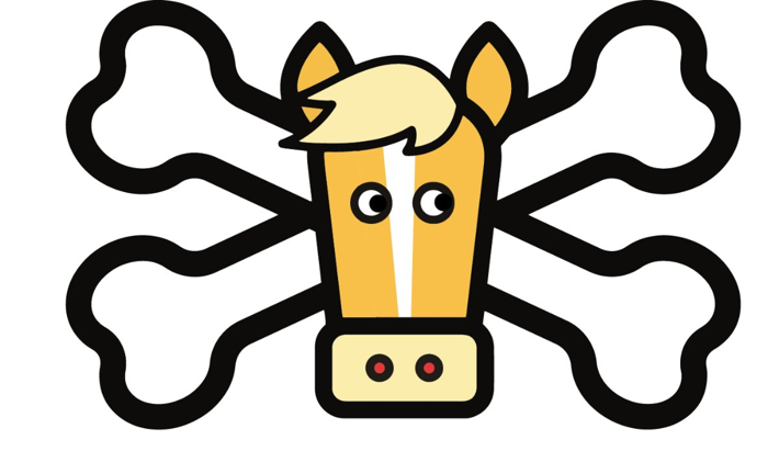 UnStable crossbones horse logo